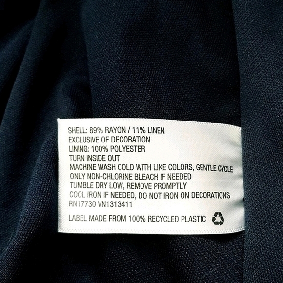 Navy Cold Shoulder Dress | SZ•XXL - Picture 9 of 9